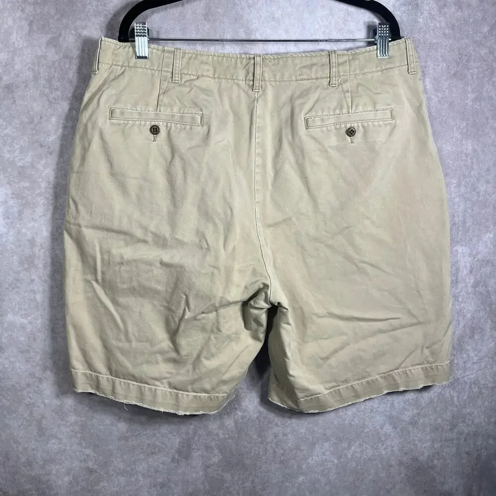 Polo Ralph Lauren Chino Shorts Mens Size‎ 38 Brown Flat Front Casual Preppy